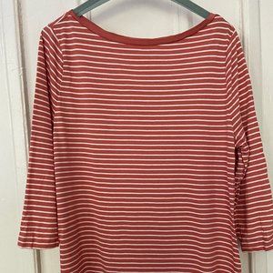A New Day. Target Brand Size L Rust/Coral Striped